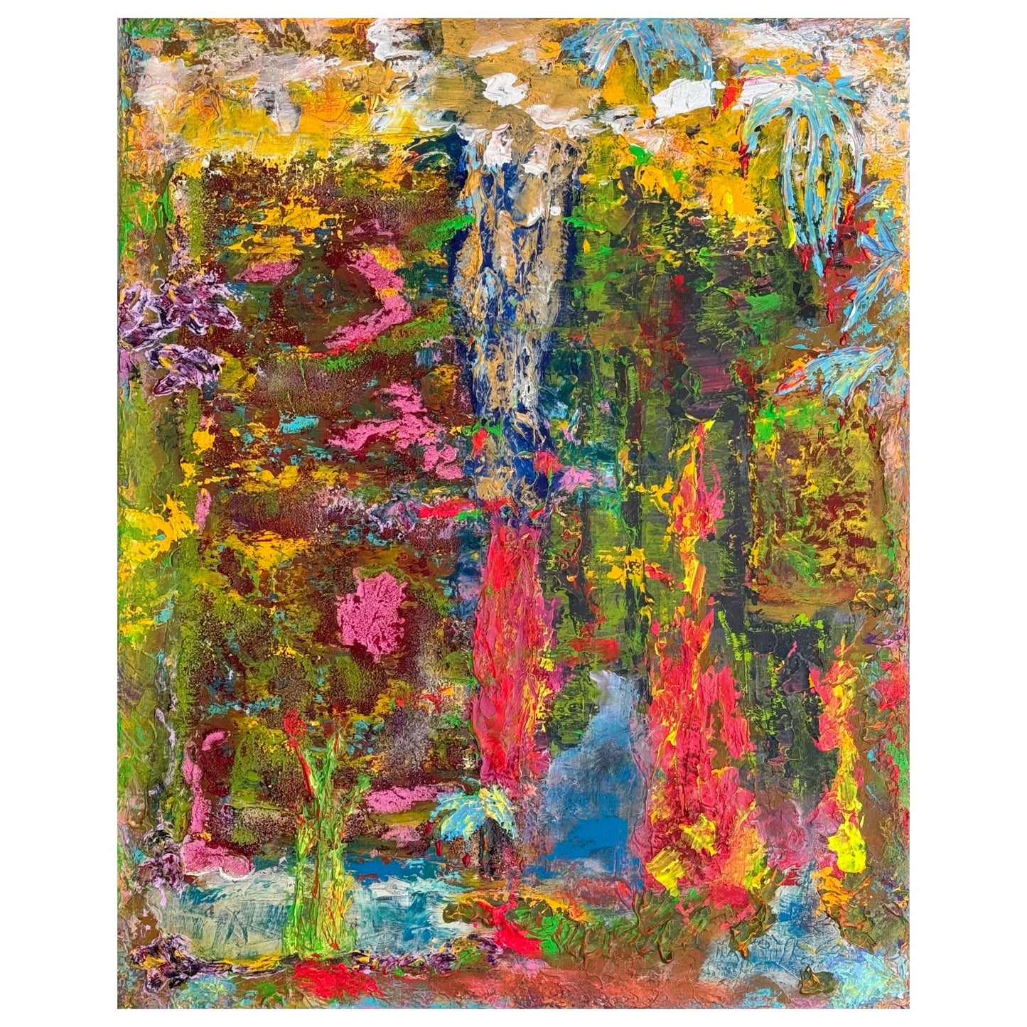 ACRYLIC OP LINNEN | HAND OF GOD