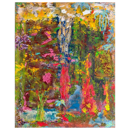 ACRYLIC OP LINNEN | HAND OF GOD